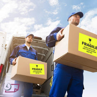 8-1/2" x 11" Fluorescent Yellow Labels, 1 Label per Sheet, 8-1/2" x 11"
