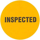 2" Inventory Stickers, 500 Permanent Orange “Inspected” Labels, 3" Core