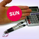 2" Inventory Stickers, 500 Permanent Pink “SUN” Labels, 3" Core