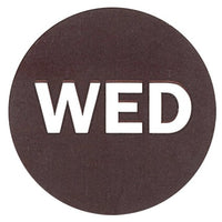 2" Inventory Stickers, 500 Permanent Brown “WED” Labels, 3" Core