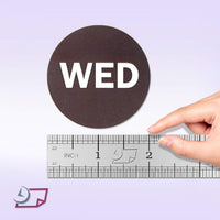 2" Inventory Stickers, 500 Permanent Brown “WED” Labels, 3" Core