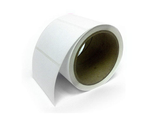 3 x 2 Rectangle Stickers, 250 Permanent Labels, White Fluorescent, 3" Core
