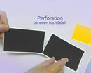 3 x 5" Rectangle Stickers, 500 Permanent Labels, Black, 3" Core.