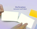 3 x 5" Rectangle Stickers, 500 Permanent Labels, White, 3" Core.