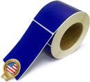3 x 5" Rectangle Stickers, 500 Permanent Labels, Blue Fluorescent, 3" Core.