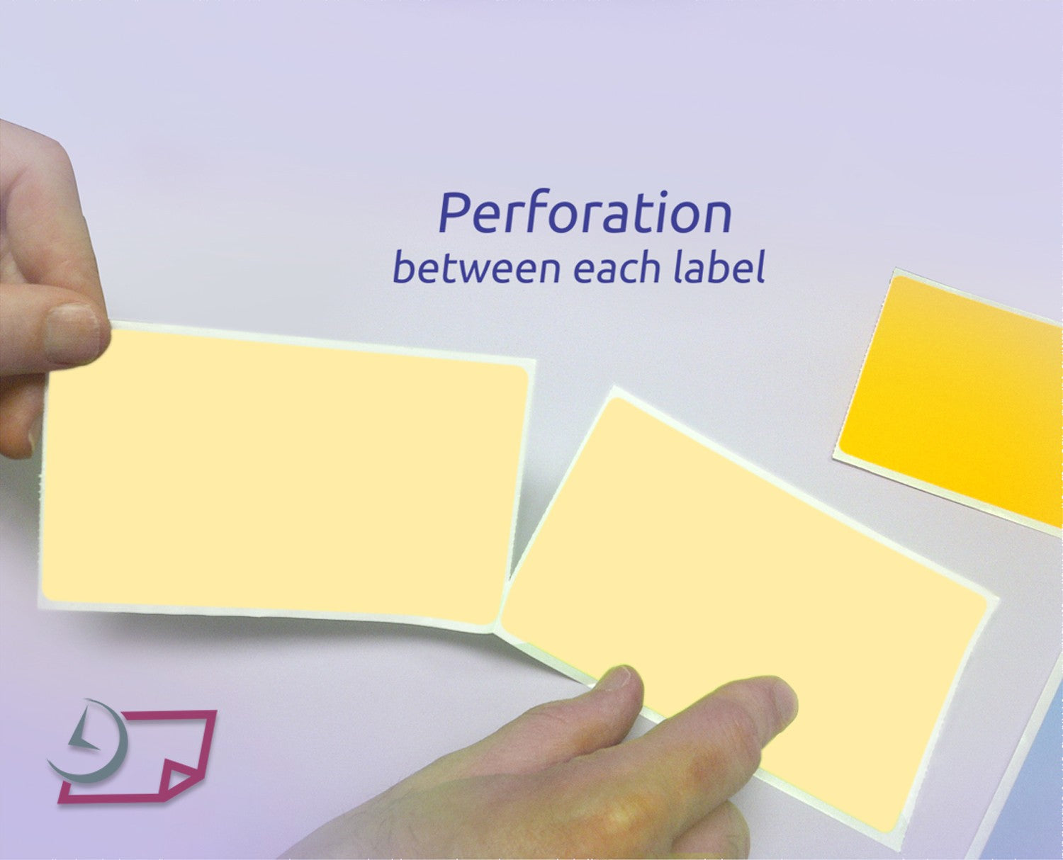 3 x 5" Rectangle Stickers, 500 Permanent Labels, Natural, 3" Core.