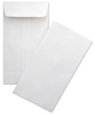 # 7 Coin White Gummed Envelopes