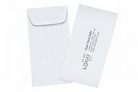 # 7 Coin White Imprinted Envelopes With Gummed Closure