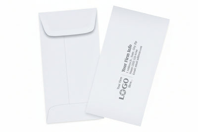 # 7 Coin White Imprinted Envelopes With Gummed Closure