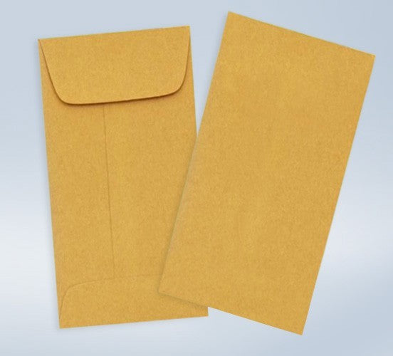 # 7 Coin Brown Kraft Gummed Envelopes