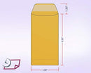 # 7 Coin Brown Kraft Imprinted Envelopes With Gummed Flap