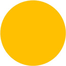 1" Circle Stickers, 500 Permanent Labels, Orange Fluorescent, 3" Core
