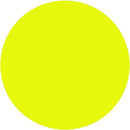 1" Circle Stickers, 500 Permanent Labels, Yellow Fluorescent, 3" Core
