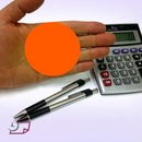 3" Circle Stickers, 500 Permanent Labels, Red Fluorescent, 3" Core