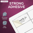 8-1/2" x 11" White Laser Labels, 40 Labels per Sheet, 2" x 1"