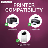 8-1/2" x 11" White Laser Labels, 50 Labels per Sheet, 1-1/2" x 1"