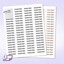 8-1/2" x 11" White Laser Labels, 80 Labels per Sheet, 1-1/2" x 1"