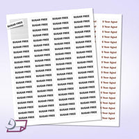 8-1/2" x 11" White Laser Labels, 80 Labels per Sheet, 1-1/2" x 1"
