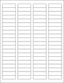 8-1/2" x 11" White Laser Labels, 80 Labels per Sheet, 1-1/2" x 1"