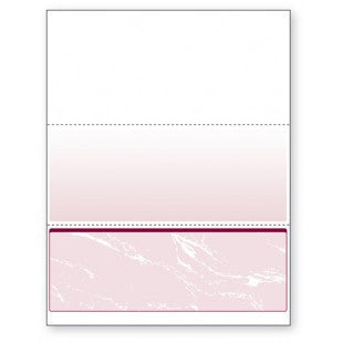 NextSecure Blank Laser Check, Burgundy, Check on Bottom