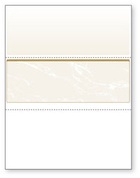 NextSecure Blank Laser Check, Gold, Check in Middle