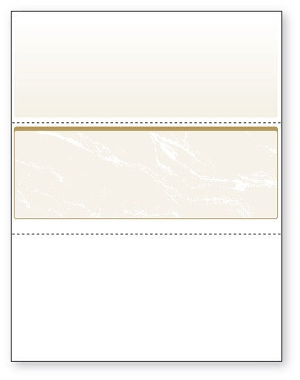NextSecure Blank Laser Check, Gold, Check in Middle