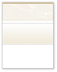NextSecure Blank Laser Check, Gold, Check on Top