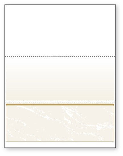 NextSecure Blank Laser Check, Gold, Check on Bottom