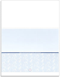 NextSecure Blank Laser Check, Blue, Check on Bottom