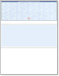 NextSecure Blank Laser Check, Blue, Check on Top