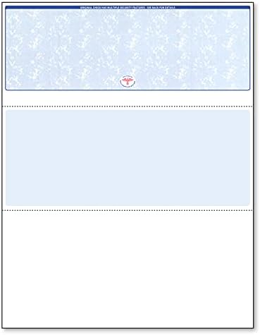 NextSecure Blank Laser Check, Blue, Check on Top