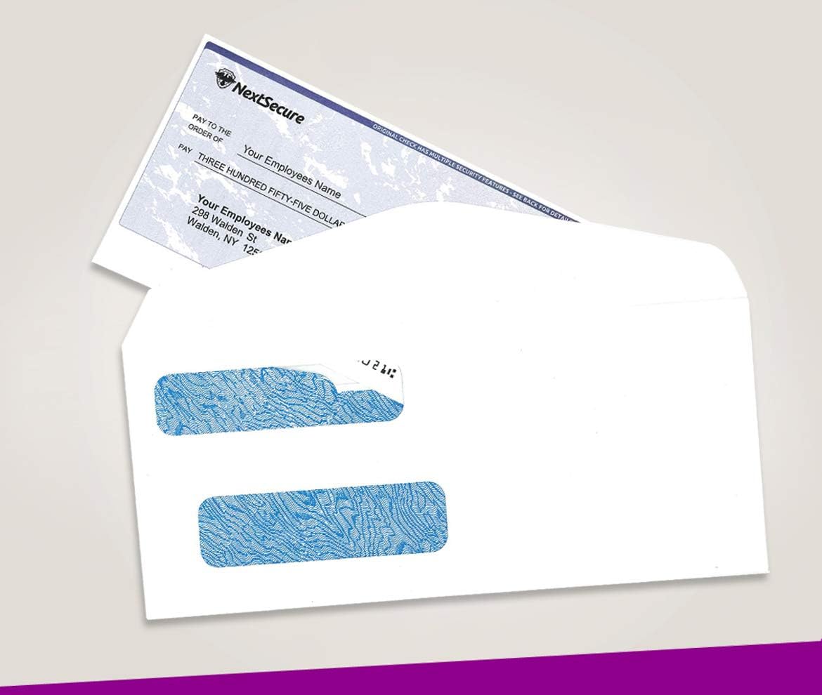 NextSecure Blank Laser Check, Blue, Check in Middle