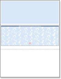 NextSecure Blank Laser Check, Blue, Check in Middle