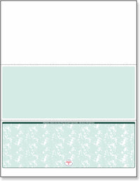 NextSecure Blank Laser Check, Green, Check on Bottom
