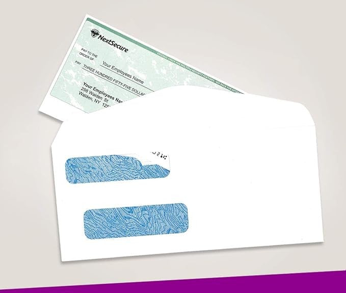 NextSecure Blank Laser Check, Purple, Check on Top