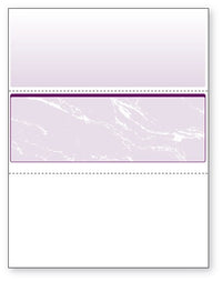 NextSecure Blank Laser Check, Purple, Check in Middle