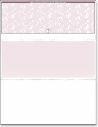 NextSecure Blank Laser Check, Burgundy, Check on Top