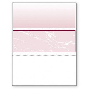 NextSecure Blank Laser Check, Burgundy, Check in Middle