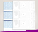 NextSecure Blank Laser Check, Blue/Green Prismatic, 3 Checks Per Page