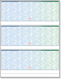 NextSecure Blank Laser Check, Blue/Green Prismatic, 3 Checks Per Page