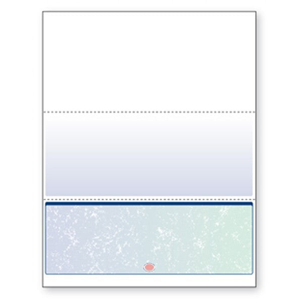 NextSecure Blank Laser Check, Blue/Green Prismatic, Check on Bottom