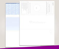 NextSecure Blank Laser Check, Blue/Green Prismatic, Check on Top