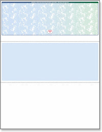 NextSecure Blank Laser Check, Blue/Green Prismatic, Check on Top