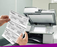 NextSecure Blank Laser Check, Blue/Red Prismatic, 3 Checks Per Page