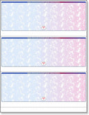 NextSecure Blank Laser Check, Blue/Red Prismatic, 3 Checks Per Page