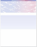 NextSecure Blank Laser Check, Blue/Red Prismatic, Check on Top