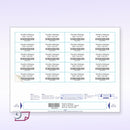 8-1/2" x 11" Wrist Band For Adults, 20 Labels