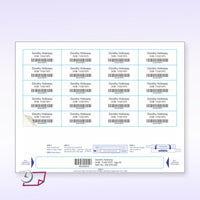 8-1/2" x 11" Wrist Band For Adults, 20 Labels