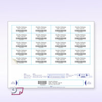 8-1/2" x 11" Wrist Band For Adults 20 Labels
