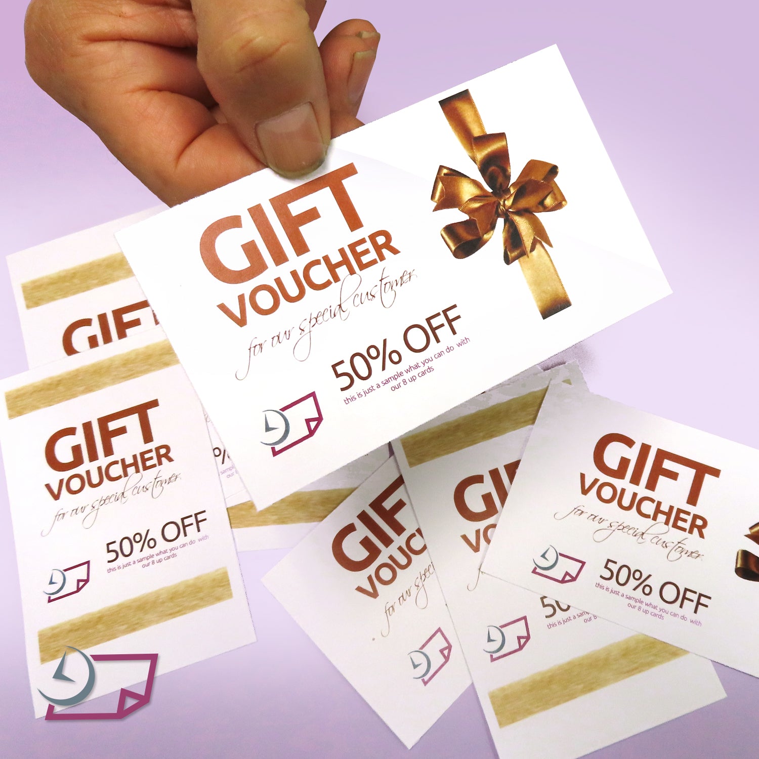 8-1/2 x 11  Laser Cards 4 Up  - White